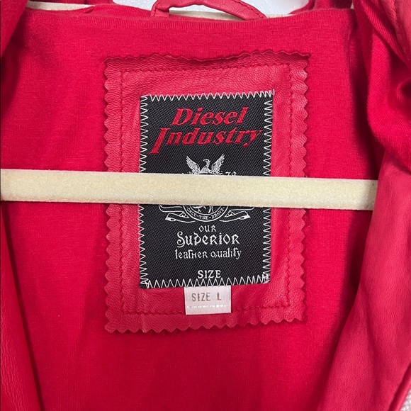 Vintage Diesel Leather Jacket Men’s size Large - Picture 5 of 10